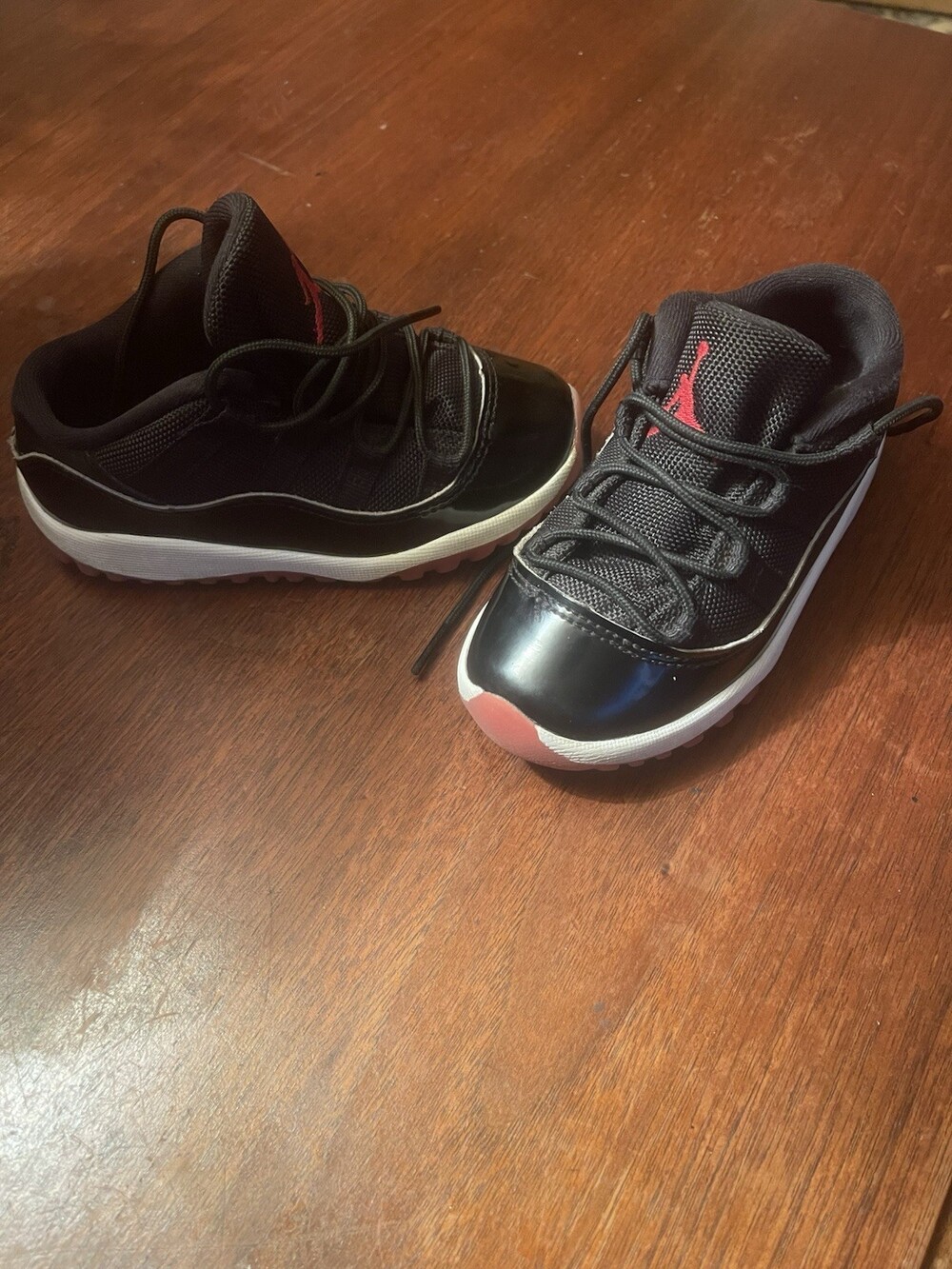 Nike Air Jordan 11 AJ11 Retro 9C Low TD Toddler Bred Red White Shoes FV5120-006